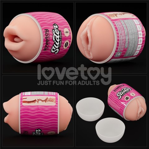 LOVETOY SLIDER DOUBLE-ENDED MASTURBATOR