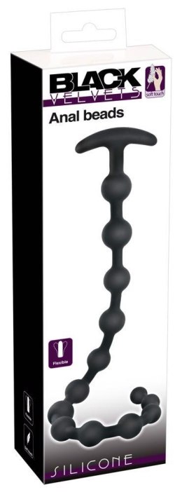 ORION Black Velvets Anal Beads Silic