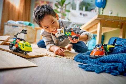 LEGO City 60505 Samolot, wóz serwisowy i poduszkowiec