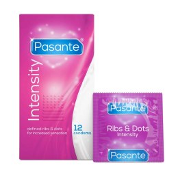 PASANTE - Boys of Toys Sp. z o.o. (dystrybutor) Pasante Ribs & Dots/Intensity Condoms 12 pcs