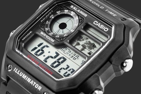 CASIO Zegarek Męski CASIO AE-1200WH-1AVDF + BOX