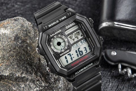 CASIO Zegarek Męski CASIO AE-1200WH-1AVDF + BOX