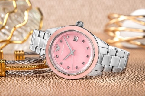 EMPORIO ARMANI Zegarek Damski EMPORIO ARMANI Leo AR11546 + BOX