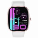 Gravity Smartwatch Damski GRAVITY GT18-2 Różowy Pasek Silikonowy + Biały Pasek