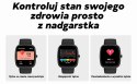 Gravity Smartwatch Damski GRAVITY GT18-2 Różowy Pasek Silikonowy + Biały Pasek