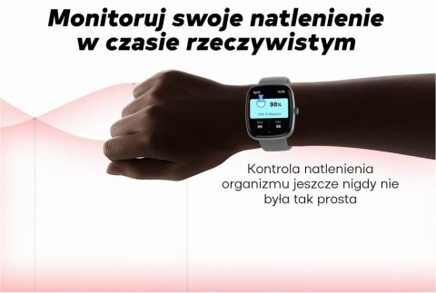 Gravity Smartwatch Damski GRAVITY GT18-2 Różowy Pasek Silikonowy + Biały Pasek