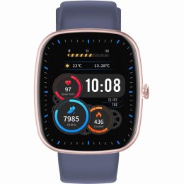 Gravity Smartwatch Damski GRAVITY GT18-3 Różowy Pasek Silikonowy + Granatowy Pasek