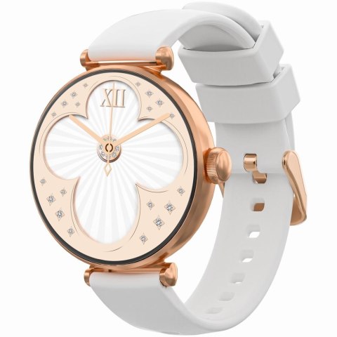 Gravity Smartwatch Gravity Różowe Złoto Biały 2 Paski GT26-2