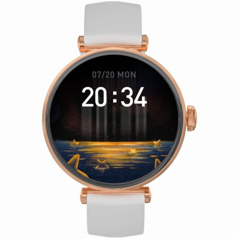 Gravity Smartwatch Gravity Różowe Złoto Biały 2 Paski GT26-2