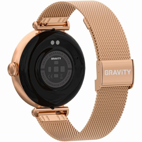 Gravity Smartwatch Gravity Różowe Złoto Czarny 2 Paski GT26-3