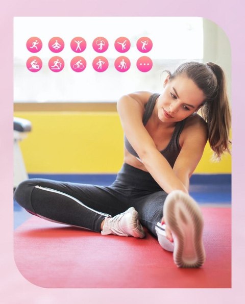 Gravity Smartwatch Gravity Różowo Złoty 2 Paski GT25-1 PRO