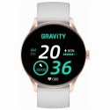 Gravity Smartwatch Gravity Szaro Różowy GT2-3 PRO