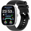 Gravity Smartwatch Męski GRAVITY GT18-4 Pomarańczowy Pasek Silikonowy + Czarny Pasek