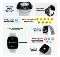 Gravity Smartwatch Męski GRAVITY GT18-4 Pomarańczowy Pasek Silikonowy + Czarny Pasek