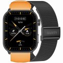 Gravity Smartwatch Męski GRAVITY GT28-2 Pasek + Bransoleta Pomarańczowo Czarny