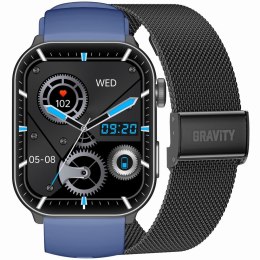 Gravity Smartwatch Męski GRAVITY GT28-3 Pasek + Bransoleta Granatowo Czarny