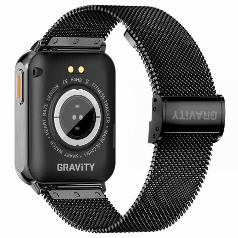 Gravity Smartwatch Gravity Czarny 2 Paski GT17-7
