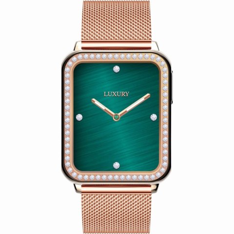 Gravity Smartwatch Gravity Różowe Złoto Bordowy 2 Paski GT17-6