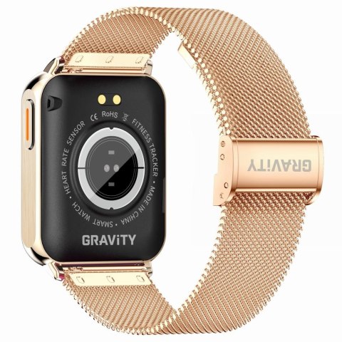 Gravity Smartwatch Gravity Różowe Złoto Granatowy 2 Paski GT17-2