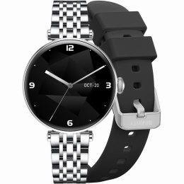 Gravity Smartwatch Gravity Srebrno Czarny 2 Paski GT26-9