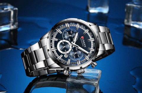 Curren ZEGAREK MĘSKI CURREN 8355 CHRONOGRAF (zc028b)+ BOX
