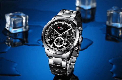 Curren ZEGAREK MĘSKI CURREN 8355 CHRONOGRAF (zc028c) +BOX