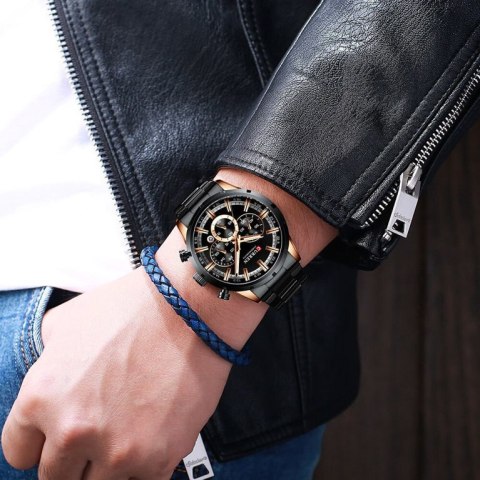 Curren ZEGAREK MĘSKI CURREN 8355 CHRONOGRAF (zc028d) +BOX