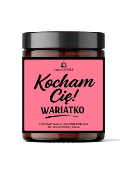 Grammi Świeca sojowa KOCHAM CIĘ WARIATKO