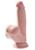Dildo Z Przyssawką 3D Cock Swinging Balls 7 Inch King Cock