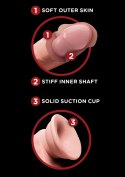 Dildo Z Przyssawką 3D Cock Swinging Balls 7 Inch King Cock