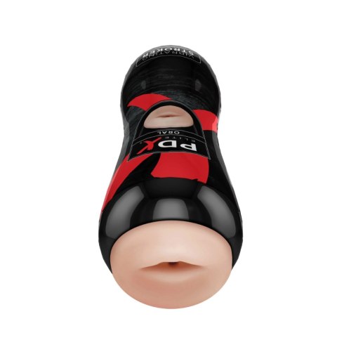 Masturbator Pdx Elite Vibrating Oral Stroker Light Pipedream