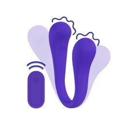 SHOTS Dual-ended Bendable Vibe with Remote Control - Purple