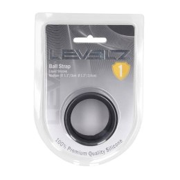 SHOTS Liquid Silicone Ball Strap - M - 34mm - Black