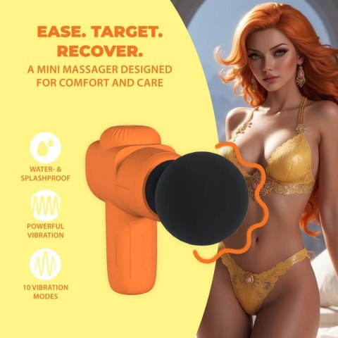 SHOTS Mini Rechargable Microboost Massager - Orange