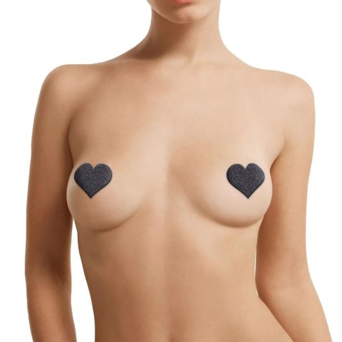 SHOTS Nipple Cover Set - Cross Star Heart - Black