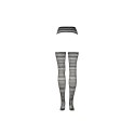 SHOTS Suspender Striped Pantyhose - One Size