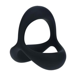SHOTS Tri O Ergo Silicone Cockring - Black