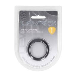 SHOTS Wide O Silicone Cockring - M - 35mm - Black