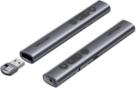 Bezprzewodowy wskaźnik do prezentacji Vention z zielonym laserem + przyciskami i wbudowanym akumulatorem