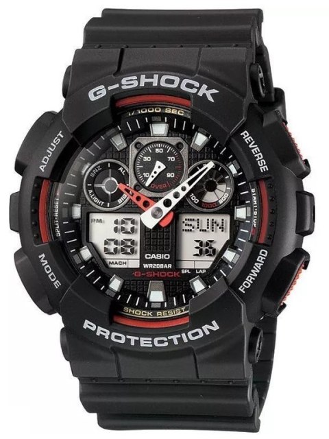 Casio ZEGAREK MĘSKI CASIO G-SHOCK GA-100-1A4ER (zd135c) + BOX