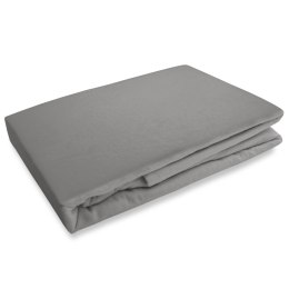 Prześcieradło flanela z gumką SZARY/120x200