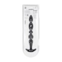 SHOTS Multi Textured Silicone Flared Anal Probe - Black