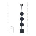 SHOTS Round Silicone Anal Balls - XL - 50mm - Black