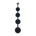 SHOTS Silicone Round Anal Balls - XXL - 60mm - Black