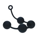 SHOTS Silicone Round Anal Balls - XXL - 60mm - Black