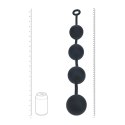 SHOTS Silicone Round Anal Balls - XXL - 60mm - Black