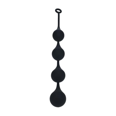 SHOTS Silicone Waterdrop Anal Balls - XXL - 60mm - Black