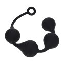 SHOTS Silicone Waterdrop Anal Balls - XXL - 60mm - Black