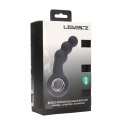 SHOTS Vibrating Beaded Silicone Prostate Massager with Loop - Black