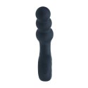 SHOTS Vibrating Beaded Silicone Prostate Massager with Loop - Black